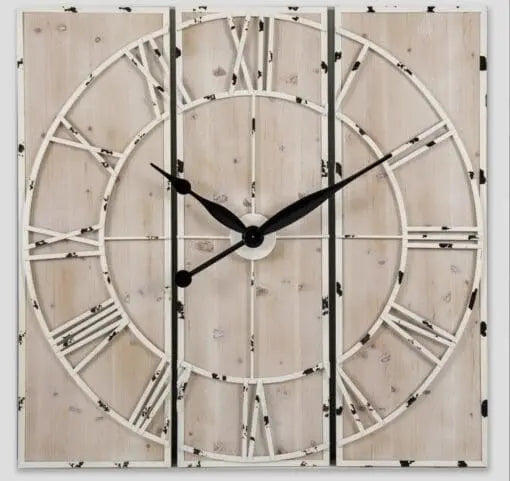 Orologio in legno set da 3 110x110cm
