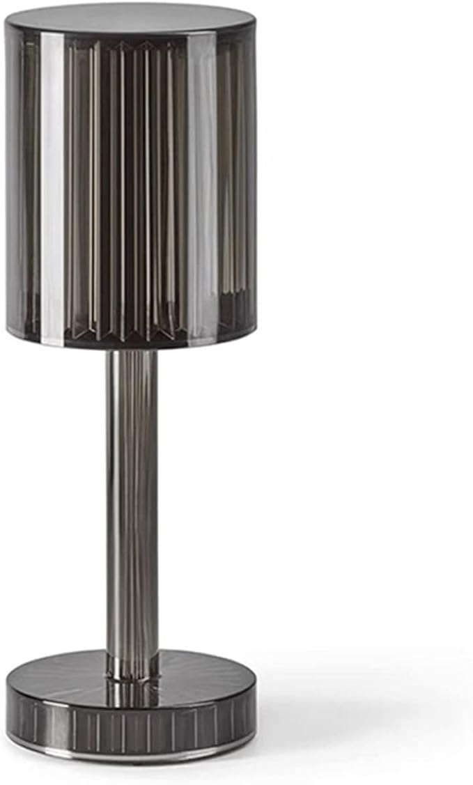 Lampada touch da tavolo diamantata nera|Plathea