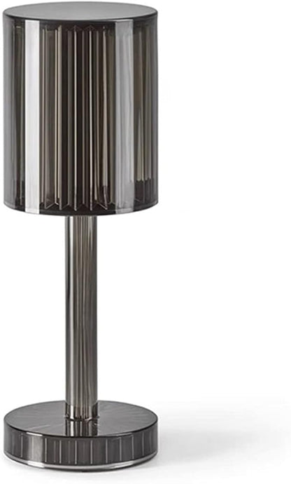 Lampada touch da tavolo diamantata nera|Plathea