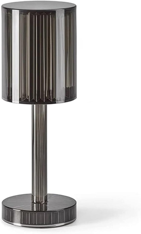 Lampada touch da tavolo diamantata nera|Plathea