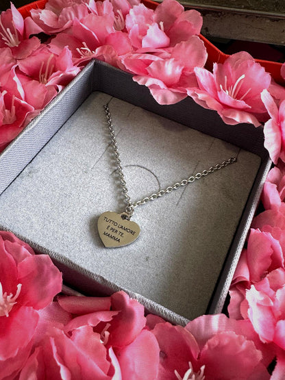 Box cuore con bracciale per la Mamma