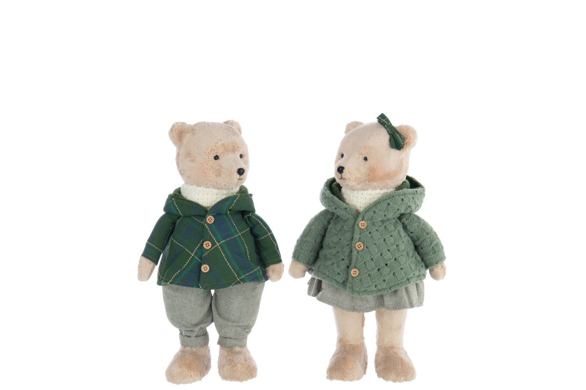 Orso ragazza e ragazzo