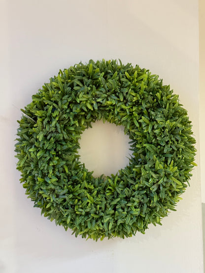 Corona verde decorazione murale d.39-33cm | Carta I Bassanesi