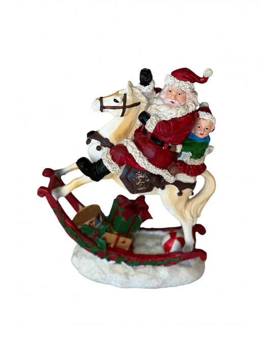 Cavallo con Babbo Natale