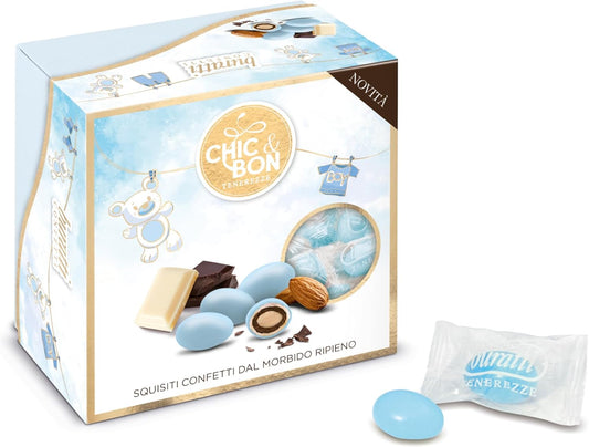 Confatti confezionati panna e cioccolato