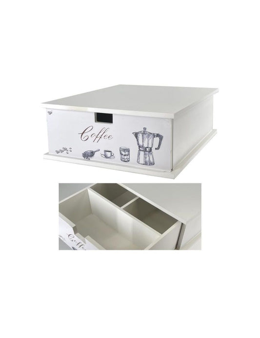 Porta Cialde Caffè Capsule Legno