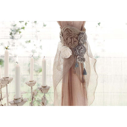 Embrasse con fiori e nappe | Blanc Mariclò