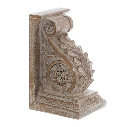 Coppia ferma libro beige con motivo in resina 21h| Blanc Mariclò