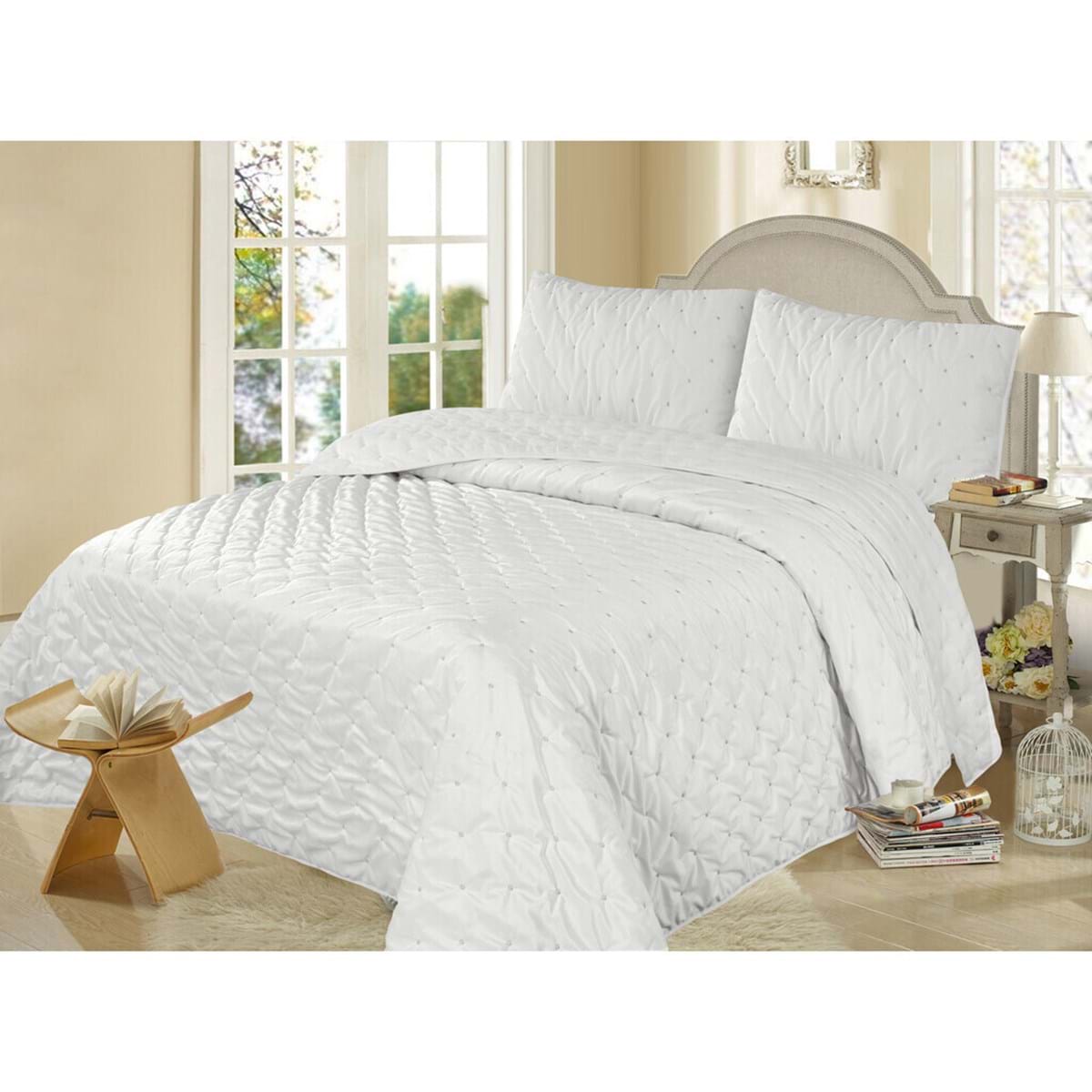 Trapunta singola panna in velluto