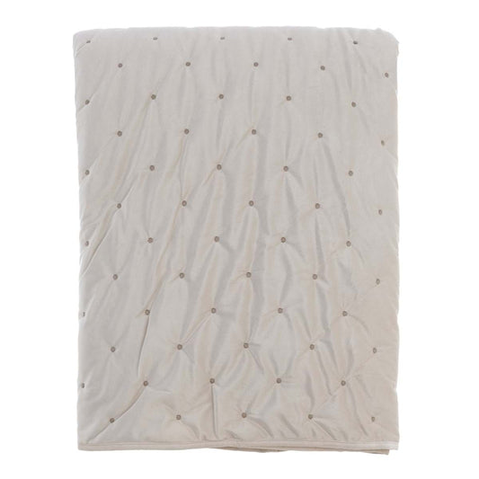 Trapunta singola panna in velluto