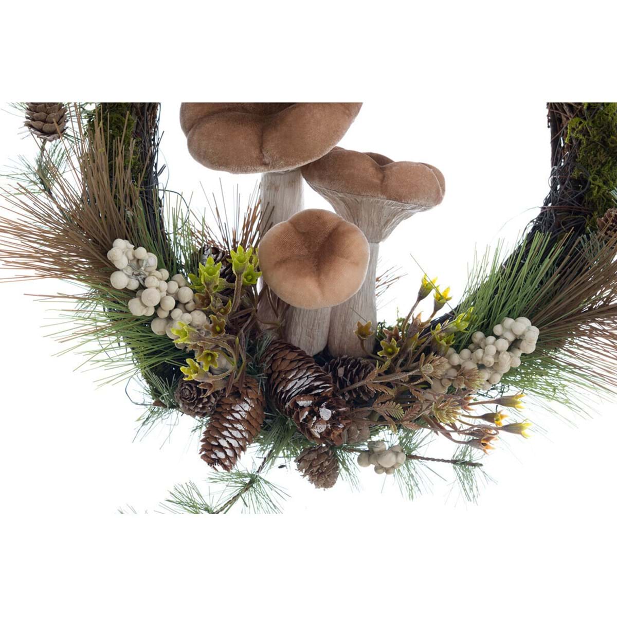 Ghirlanda decorativa in legno con fantasia autunnale 37h| Blanc Mariclò