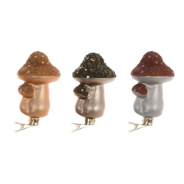 Decoro per albero di Natale fantasia autunnale marrone-oro-bronzo 11h| Blanc Mariclò