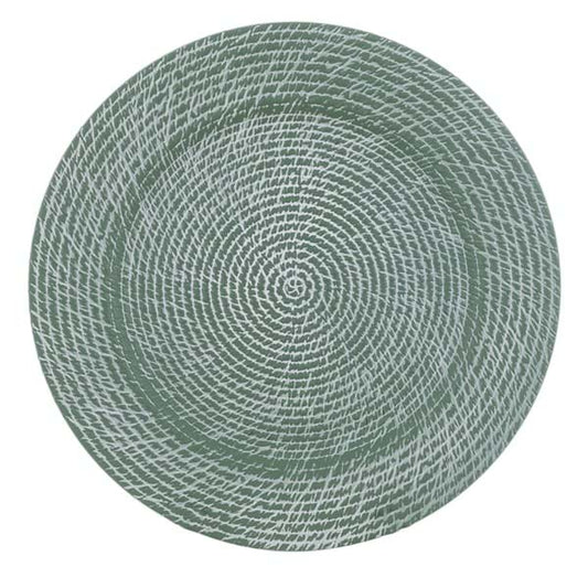 Sotto piatto verde decorativo d.32 | Blanc Mariclò