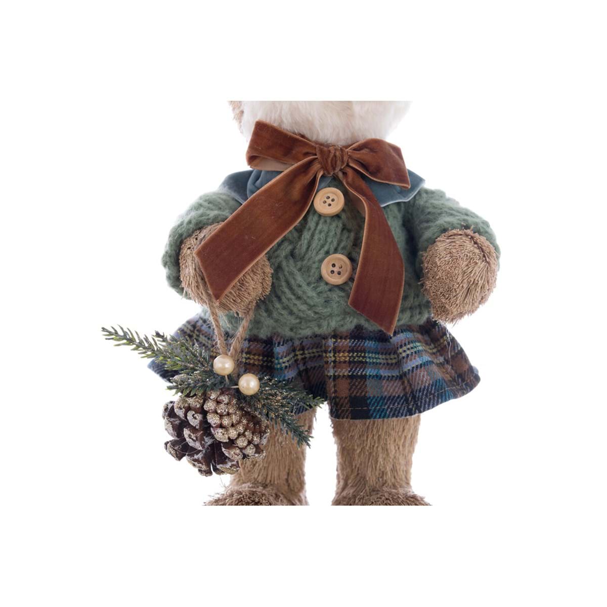 Decoro Natalizio Scoiattolo 15x18x32cm| Blanc Mariclò