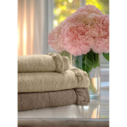 Coppia spugna 40X60+60X110 450GSM | Blanc Mariclò