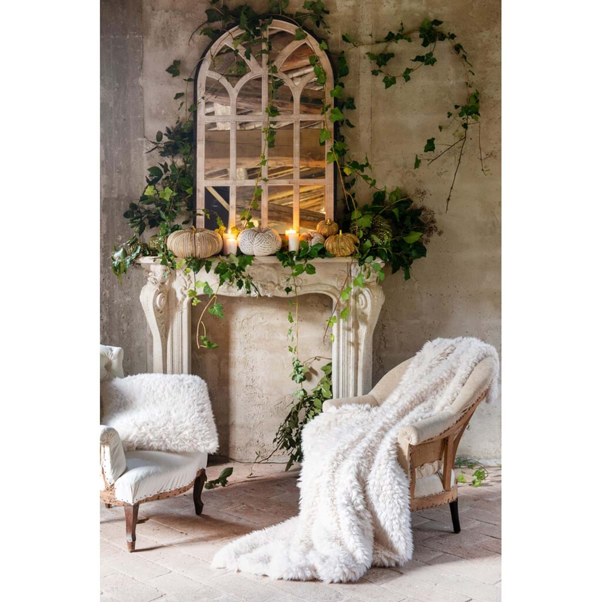 Plaid in eco pelliccia panna 140x170h| Blanc Mariclò