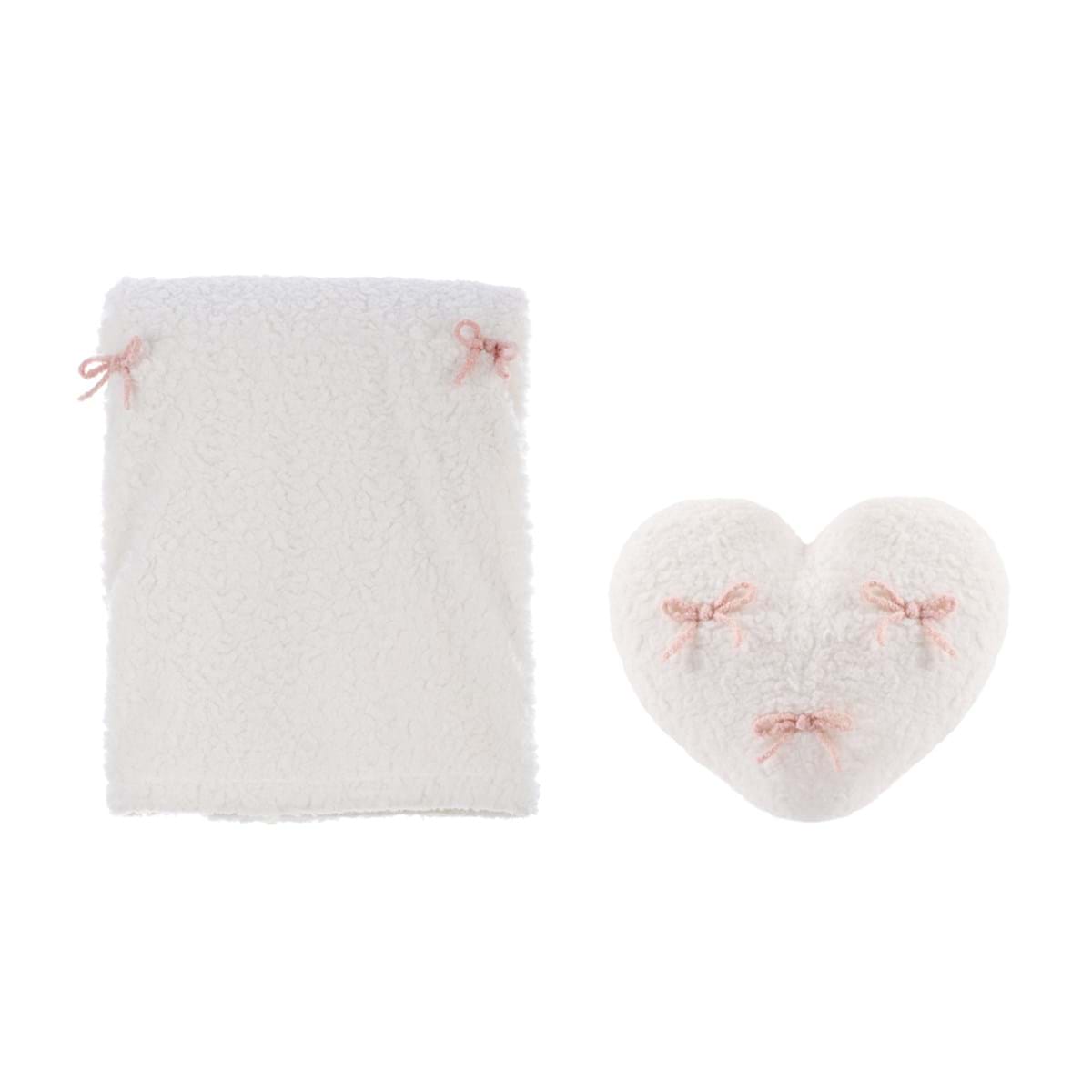 Set pile e cuscino a cuore | Blanc Mariclò