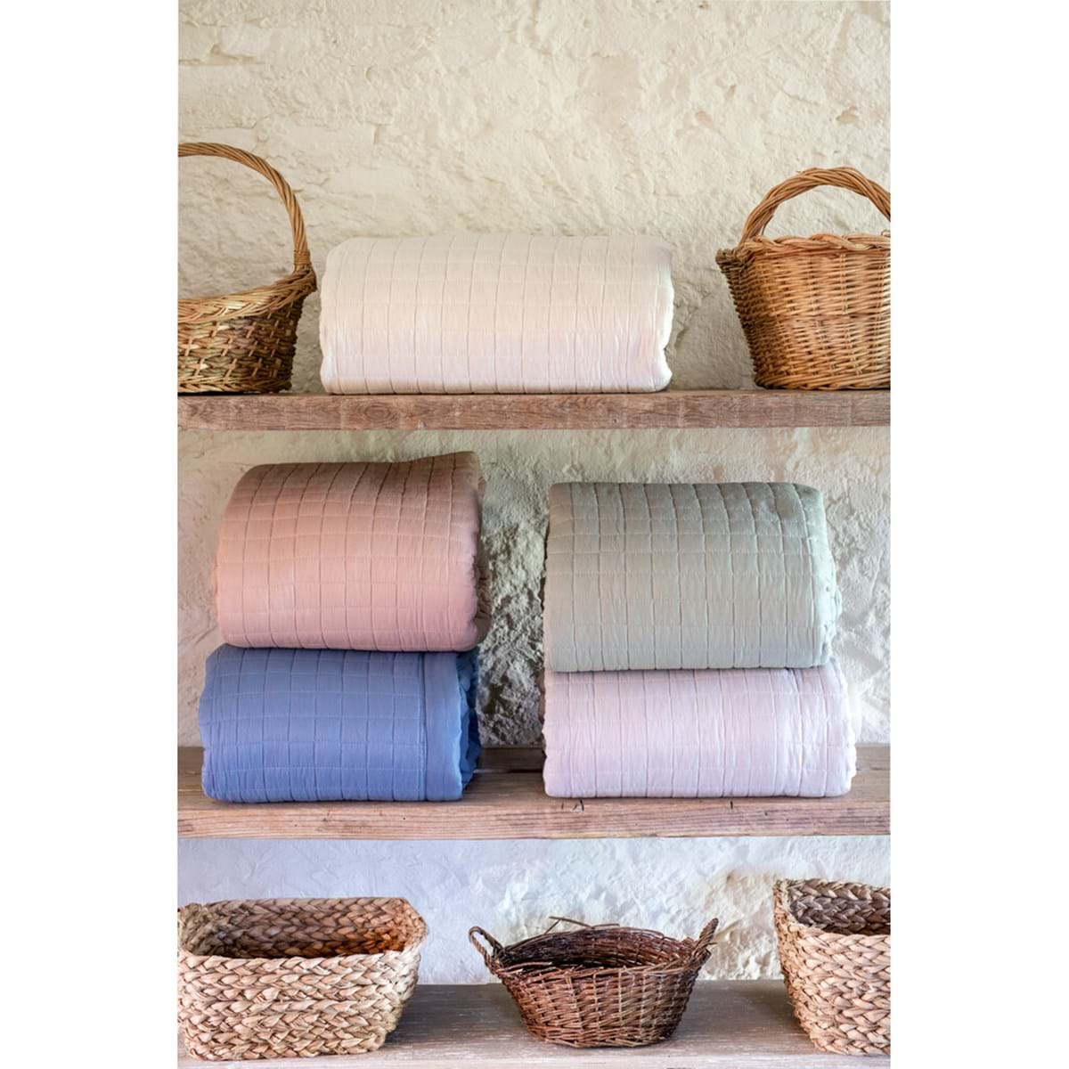 Trapunta 260x260 rosa | Blanc Mariclò
