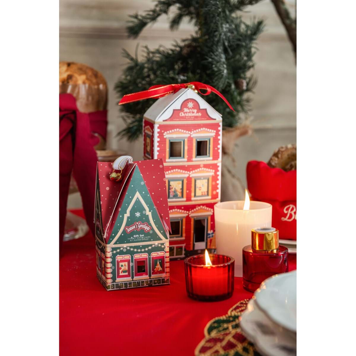 Set Natalizio Candela profumata e diffusore 500ml