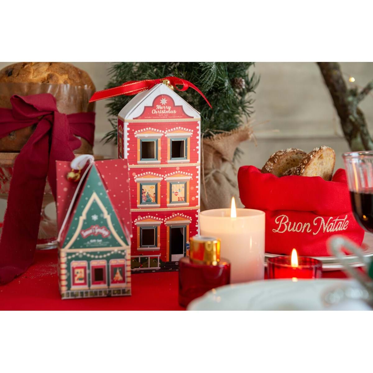 Set Natalizio Candela profumata e diffusore 500ml