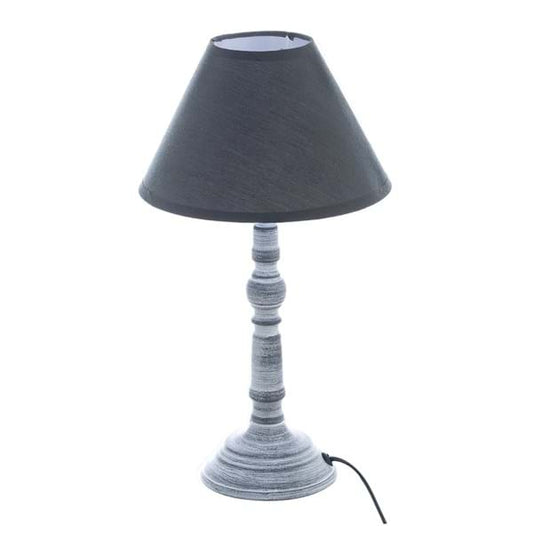 Lume grigio  in legno H.35cm E14 | Blanc Mariclò