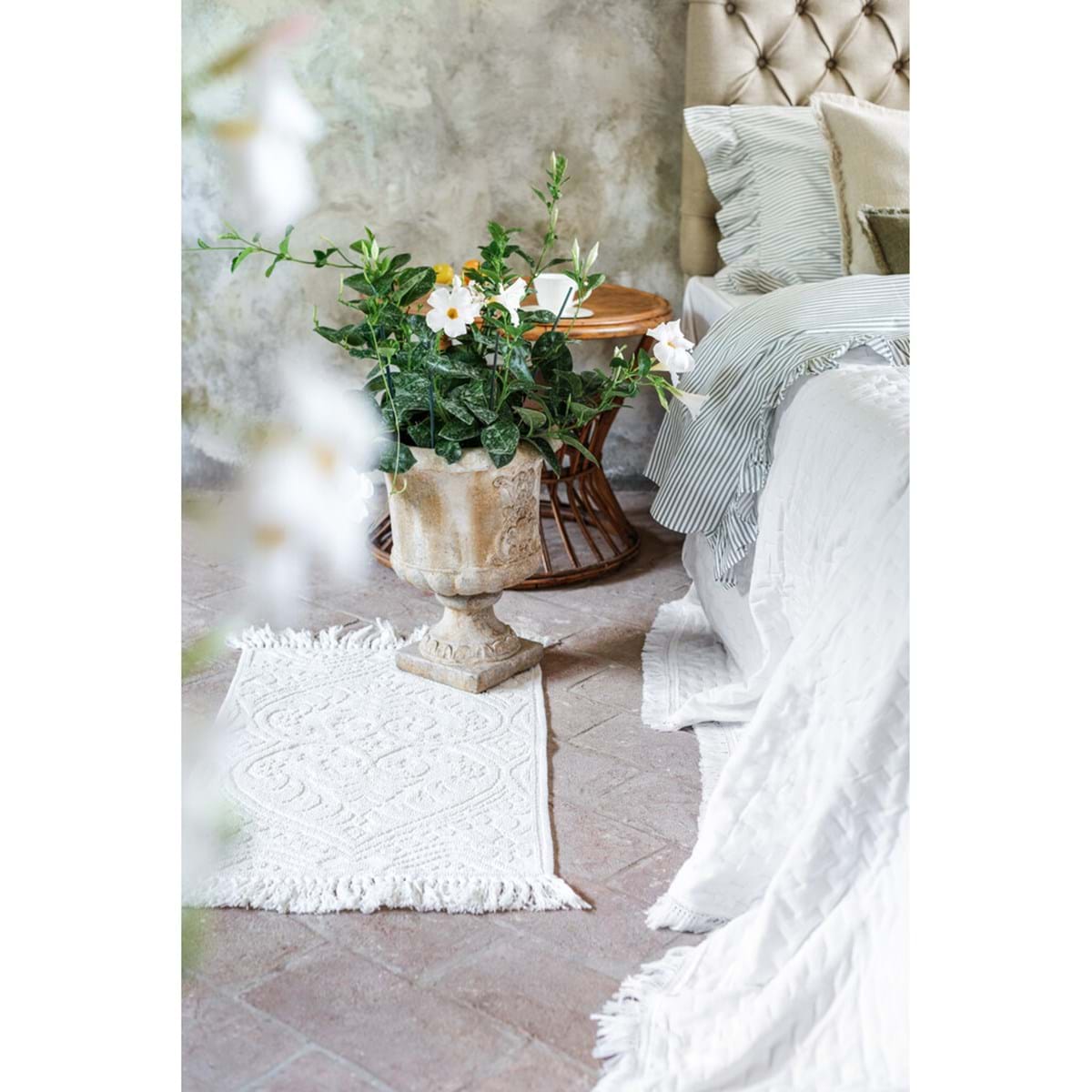 Tappeto con nappe | Blanc Mariclò