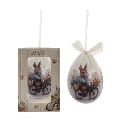 Scatola con decoro uovo di Pasqua  | Blanc Mariclò