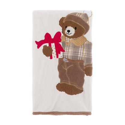 Plaid con orso Teddy | Blanc Mariclò