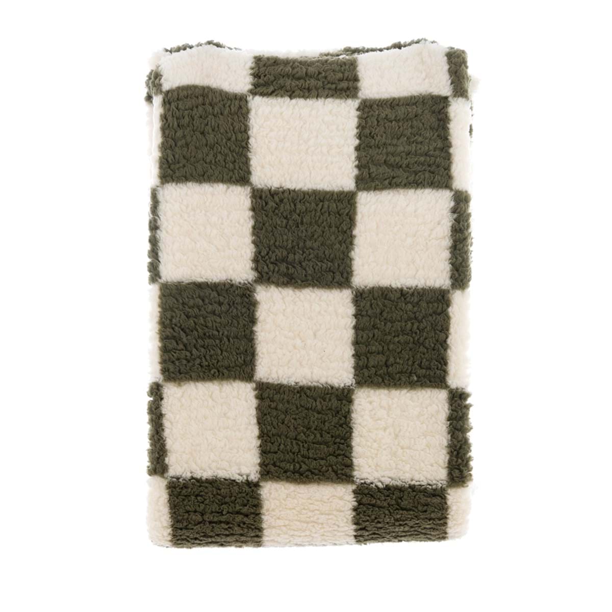 Plaid a quadri 140 x 170 | Blanc Mariclò