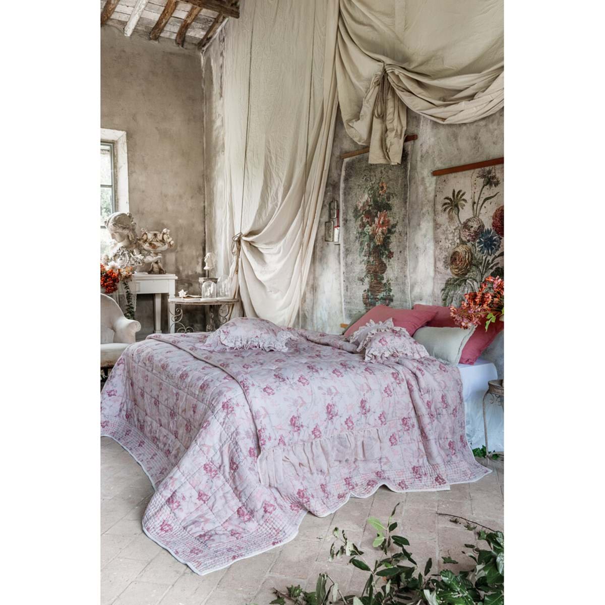 Quilt fiorato 150 gsm | Blanc Mariclò