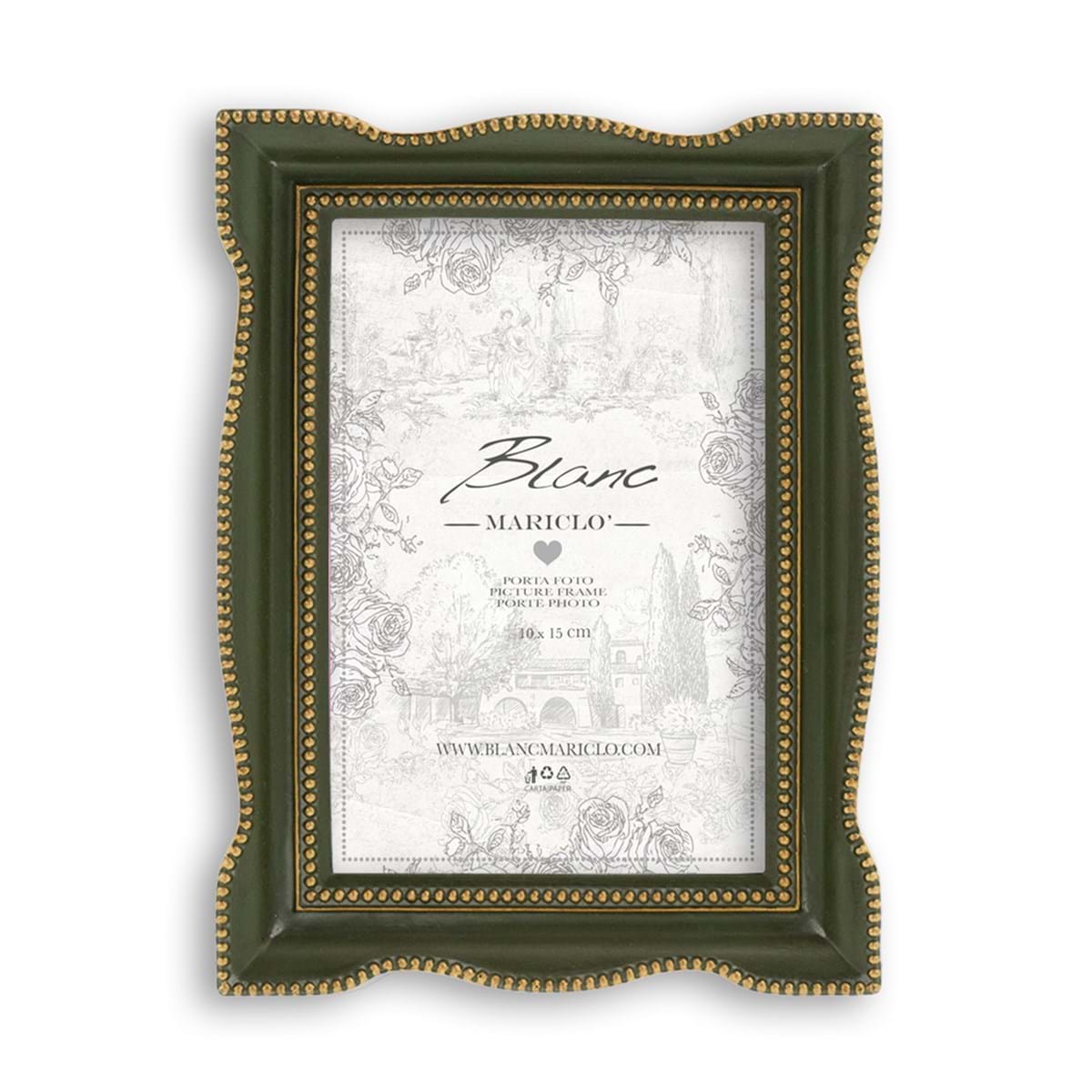 Portafoto cornice verde  | Blanc Mariclò
