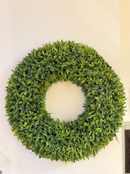 Corona verde decorazione murale d.39-33cm | Carta I Bassanesi