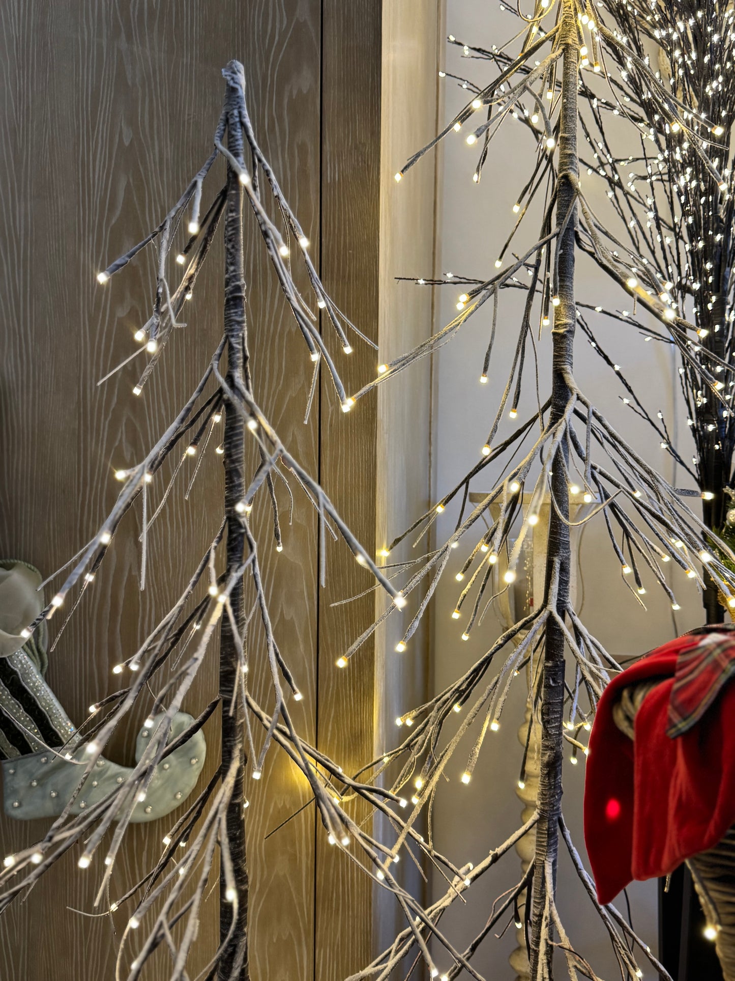 Albero bianco con led effetto neve  150cm| Carta I Bassanesi