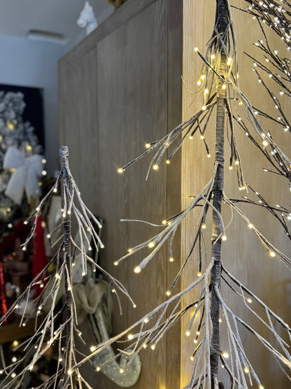 Albero bianco con led effetto neve  150cm| Carta I Bassanesi