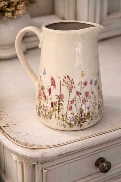 Decoro  con fiori in ceramica 10cm| L'Arte di Nacchi
