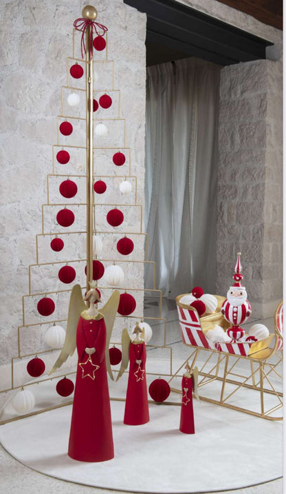 ANGELO METALLO ROSSO-ORO CON LED