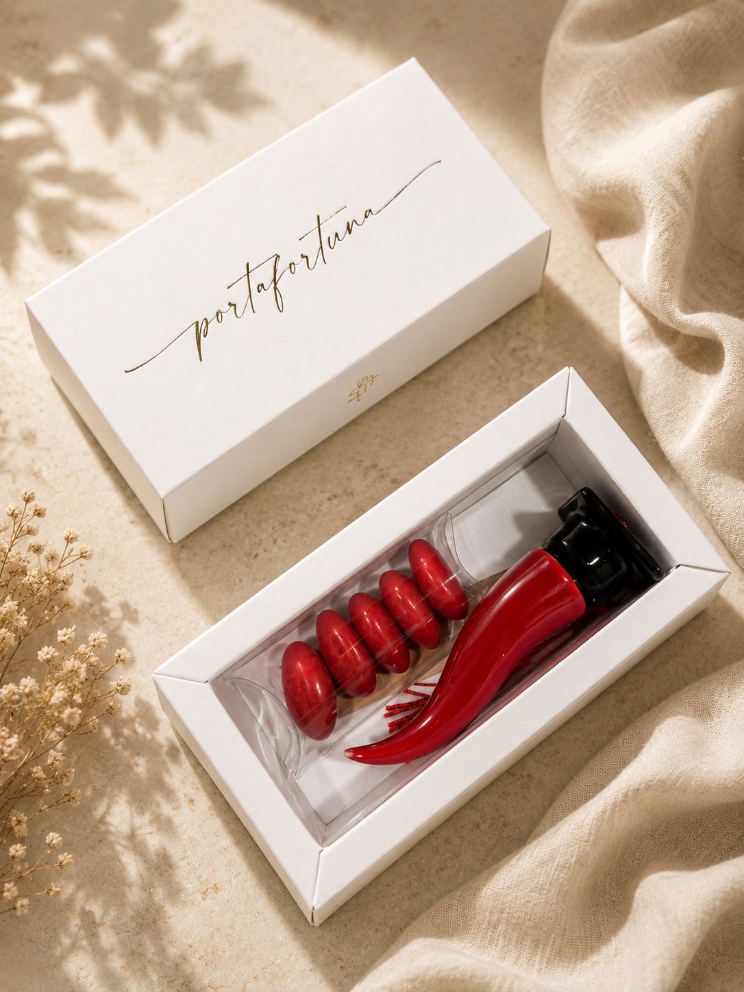 Cornetto rosso e nero per Laurea 110mm| Cupido