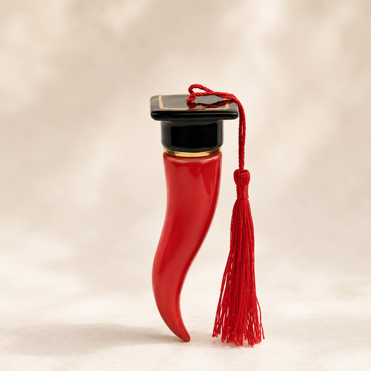 Cornetto rosso e nero per Laurea 110mm| Cupido
