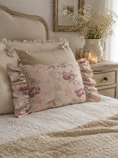 Cuscino con gale 35*50 cm | Blanc Mariclò