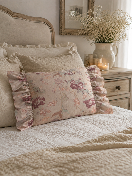 Cuscino con gale 35*50 cm | Blanc Mariclò