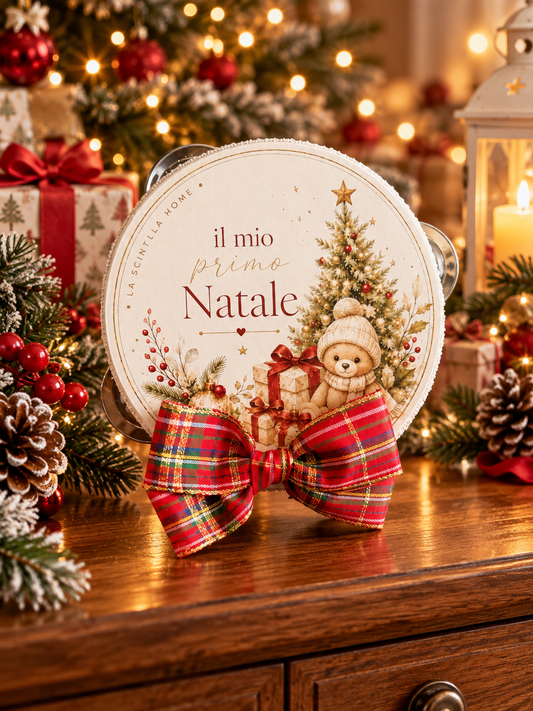 Tamburello  decoro Natalizio