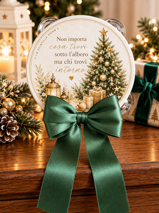 Tamburello  decoro Natalizio