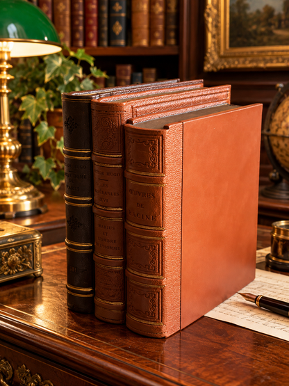 Set libri in resina neri e marroni