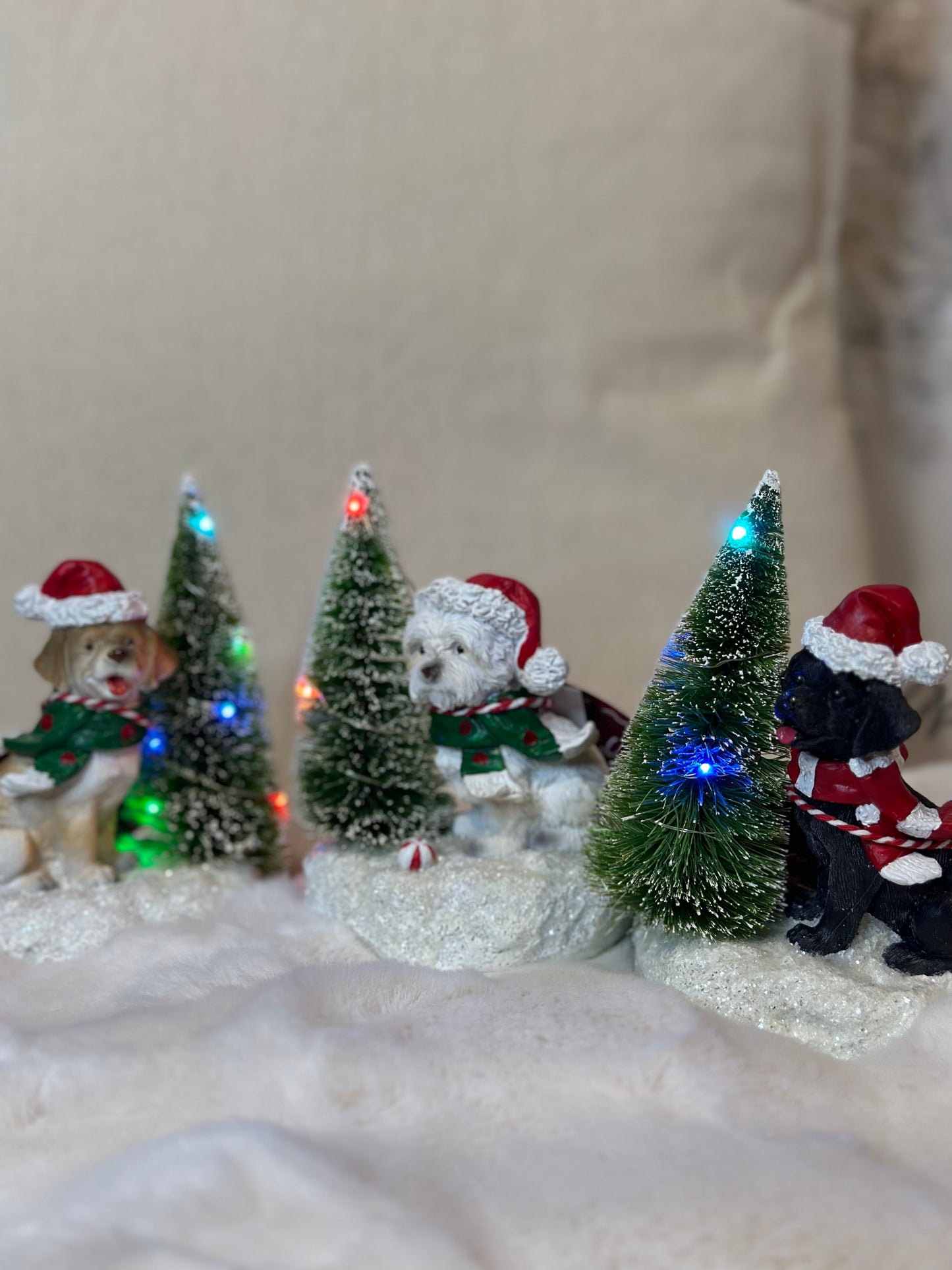 Decoro di Natale - decorazione cane con led