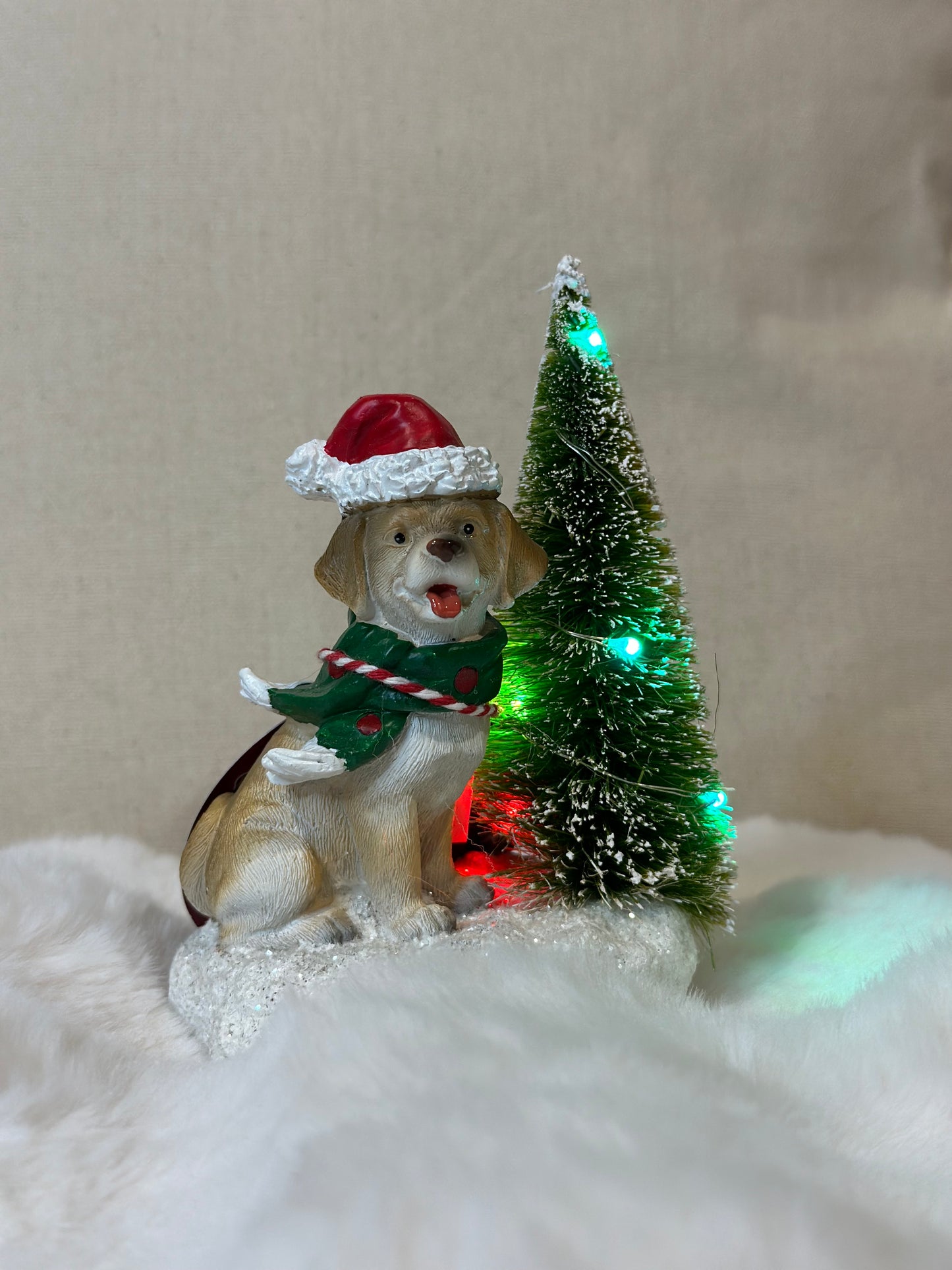 Decoro di Natale - decorazione cane con led