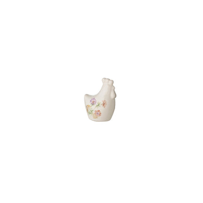 Gallina  in ceramica con fiori|L'Arte di Nacchi