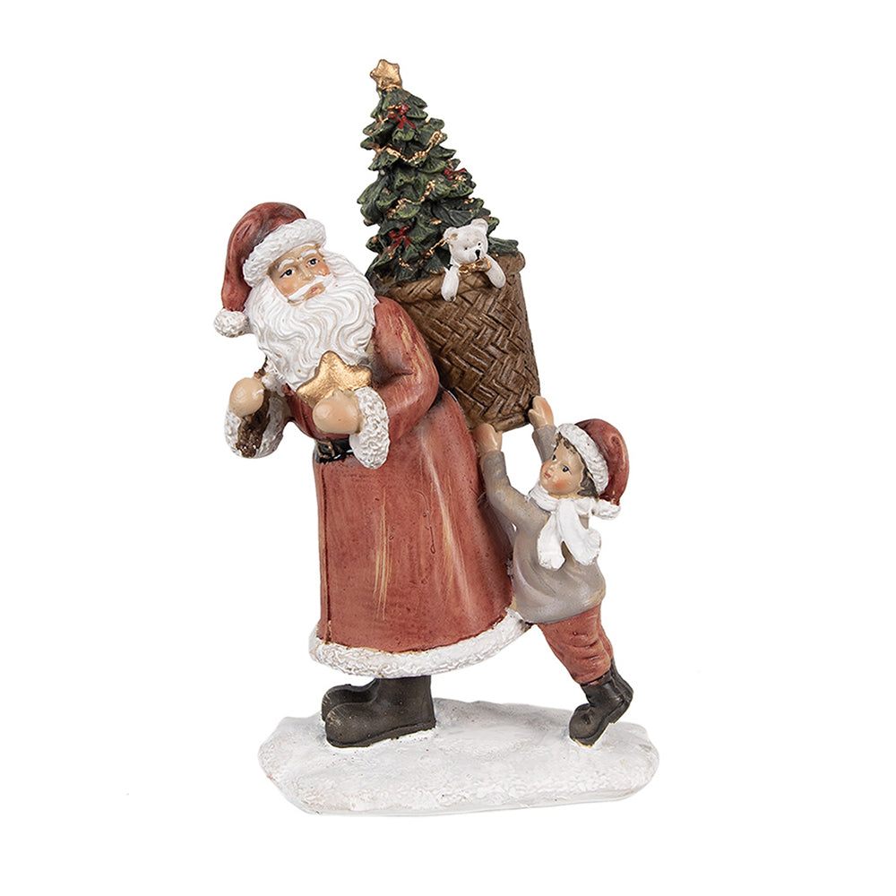 Decoro natalizio Babbo natale con luci