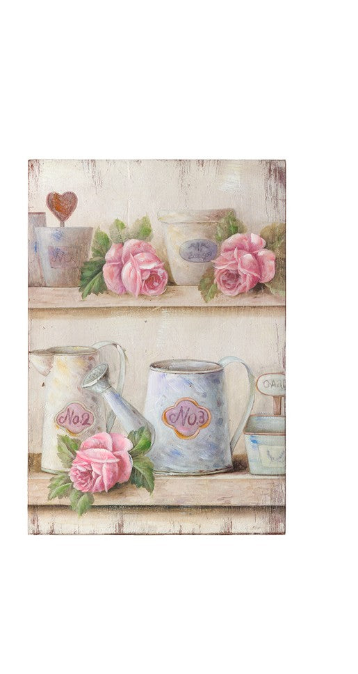 Quadri rose e annaffiatoi 35x30|L'Arte di Nacchi