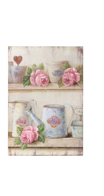 Quadri rose e annaffiatoi 35x30|L'Arte di Nacchi