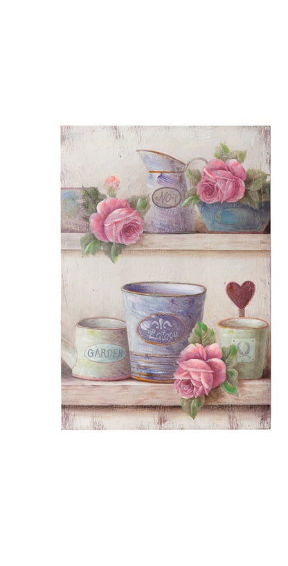 Quadri rose e annaffiatoi 35x30|L'Arte di Nacchi